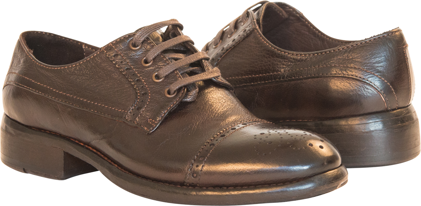 Diana Brown Cap Toe Oxford