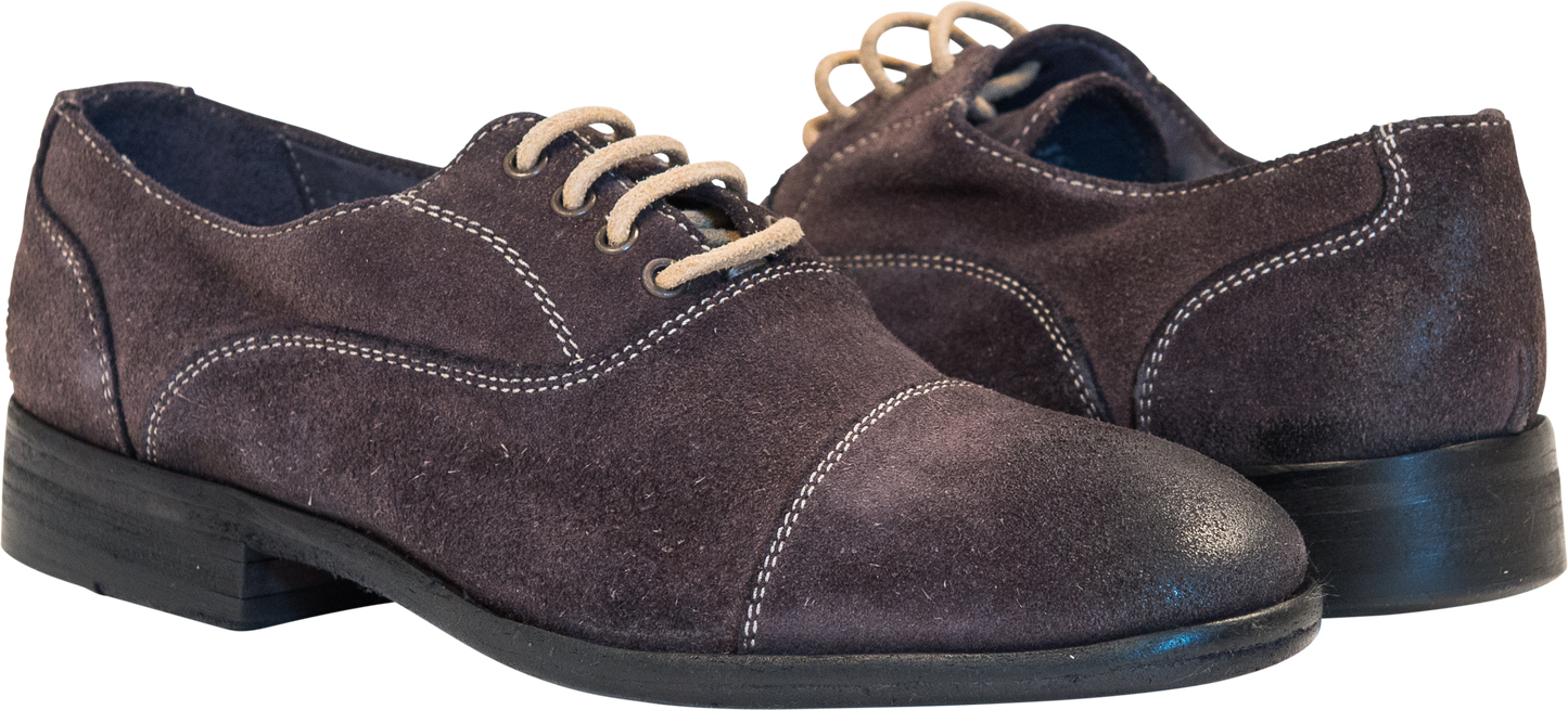 Natalie Suede Cap Toe Oxford