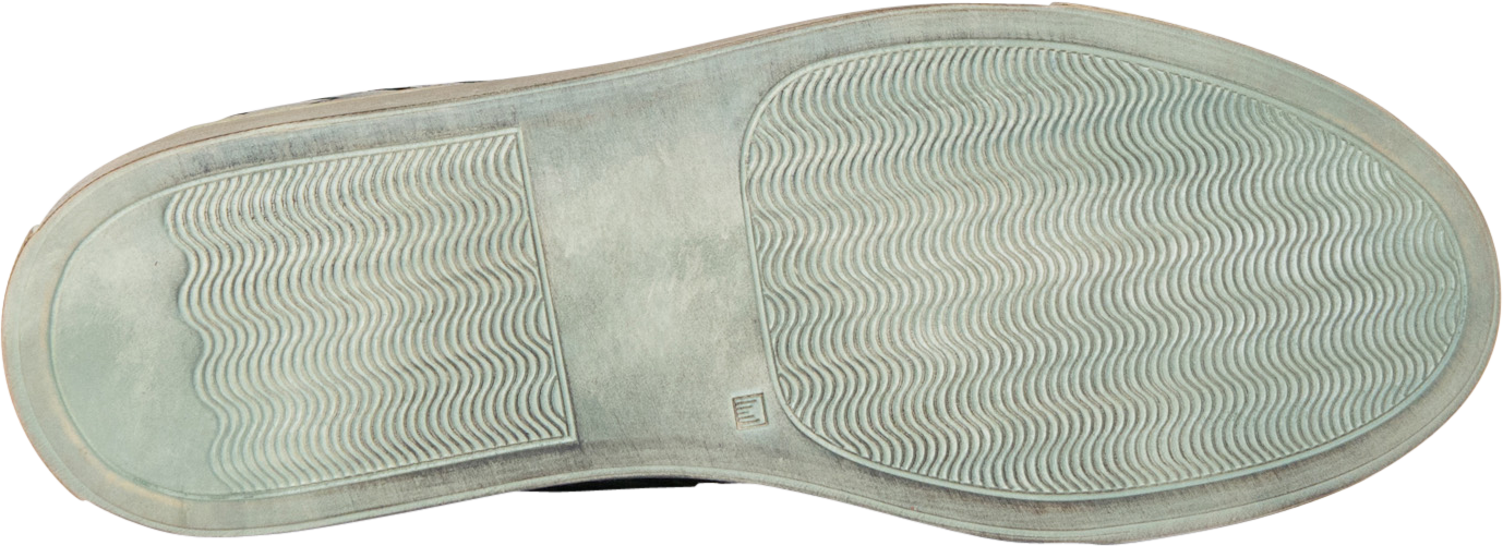 Bernice Dip Dyed Forest Green Woven Low Tops