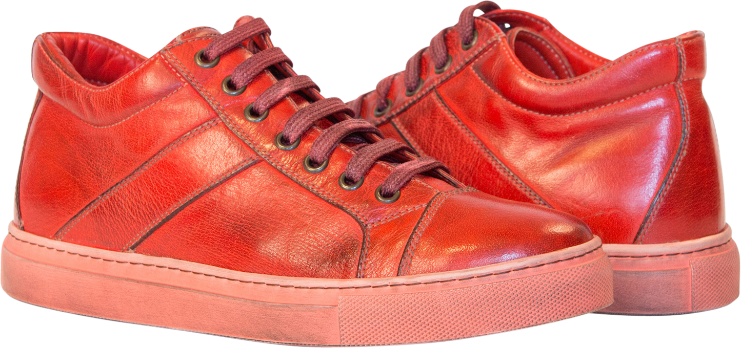 Amelie Leather Low Top Sneakers 