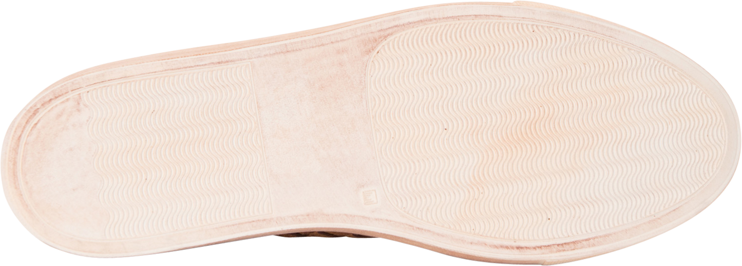 Bernice Dip Dyed Brown Woven Low Tops