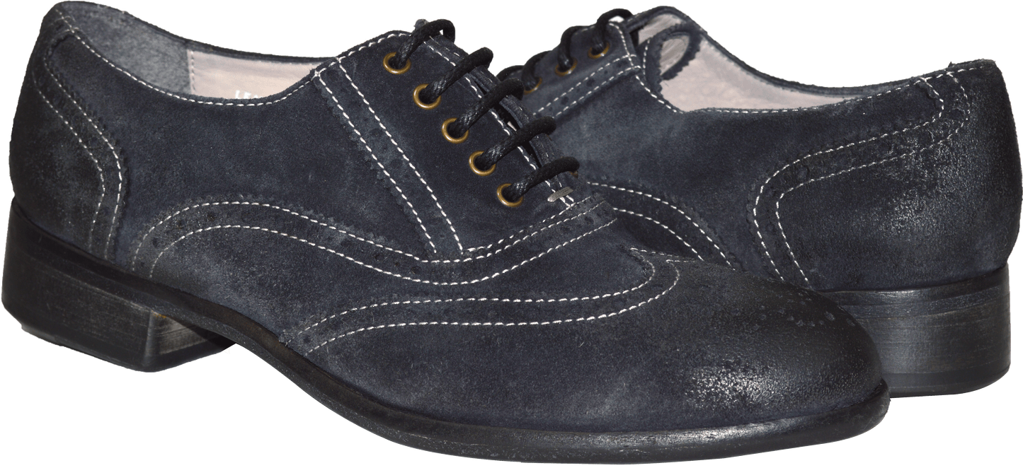 Denise Suede Wingtip Oxford