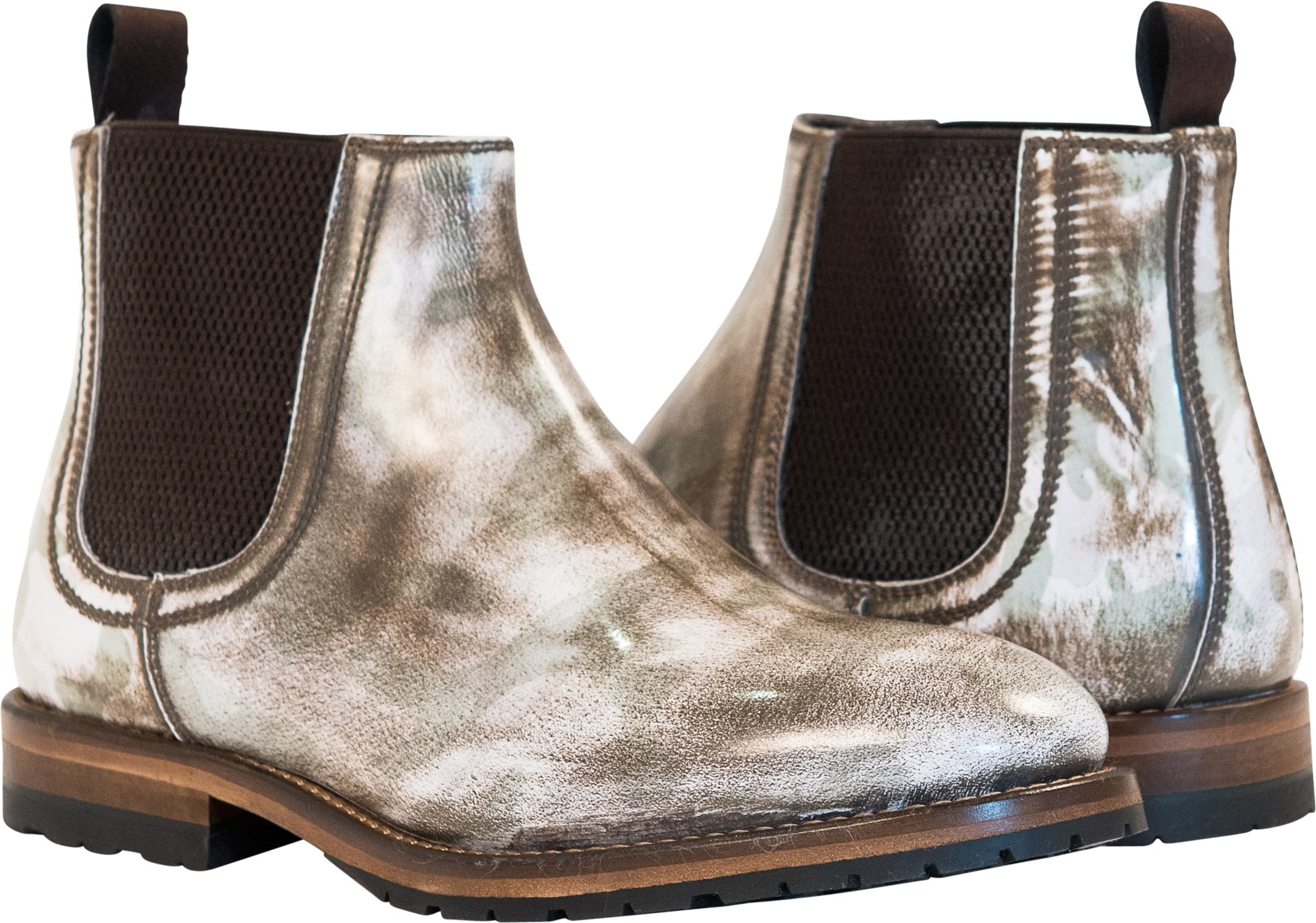Nina Spray Paint Chelsea Boots