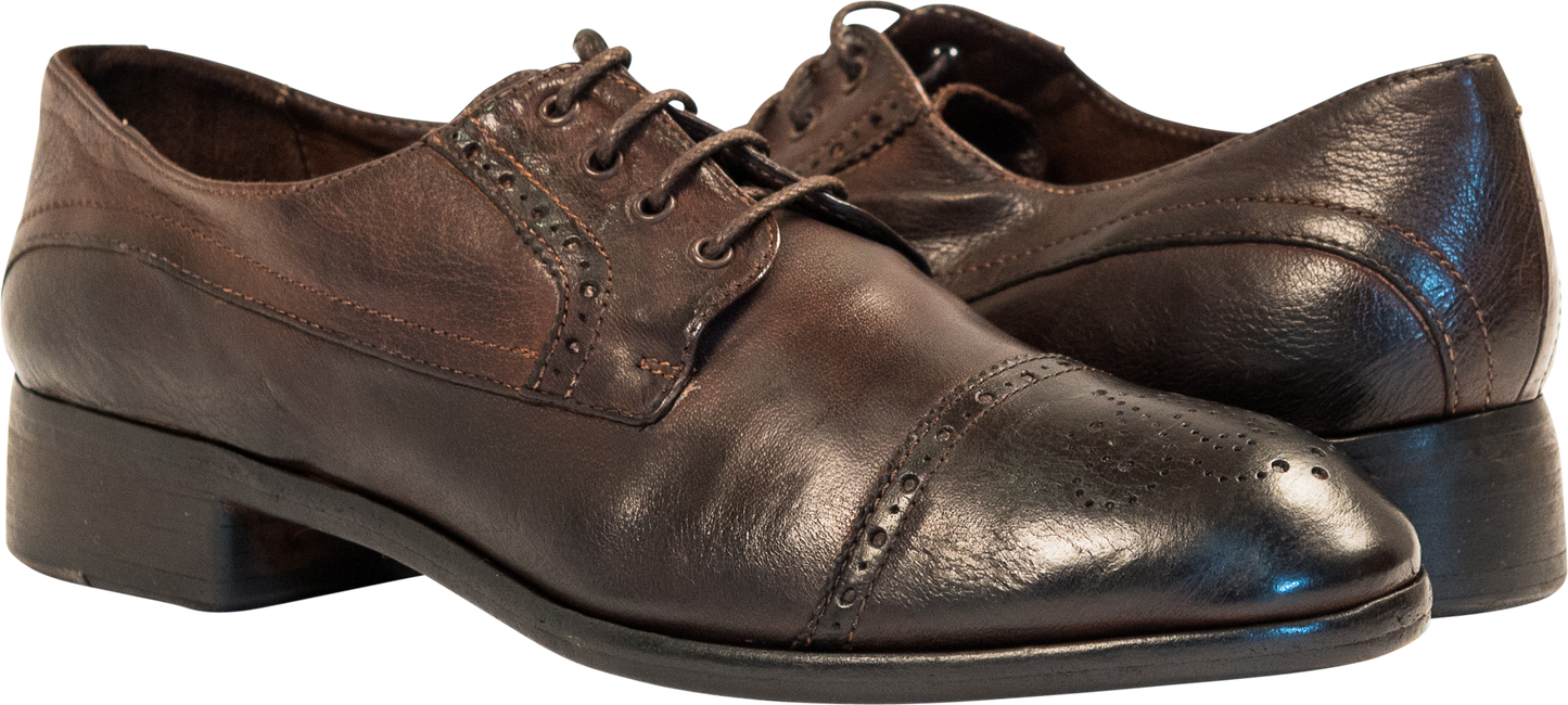 Cindy Brown Cap Toe Oxford