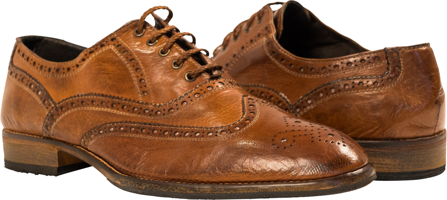 Alfredo Mahogany Wingtip Oxford