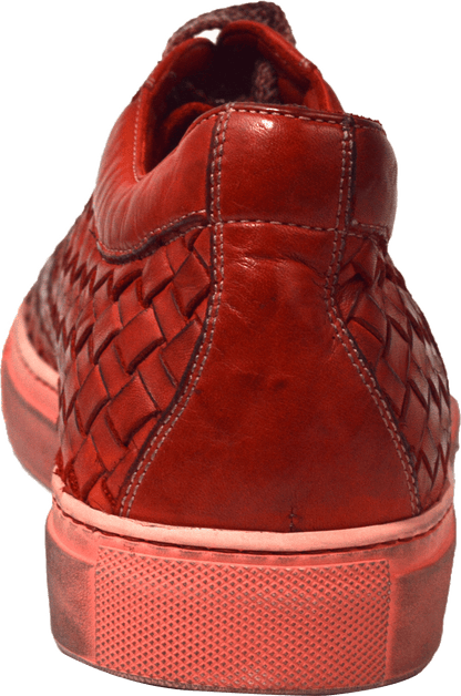 Anka Red Handwoven Sneaker