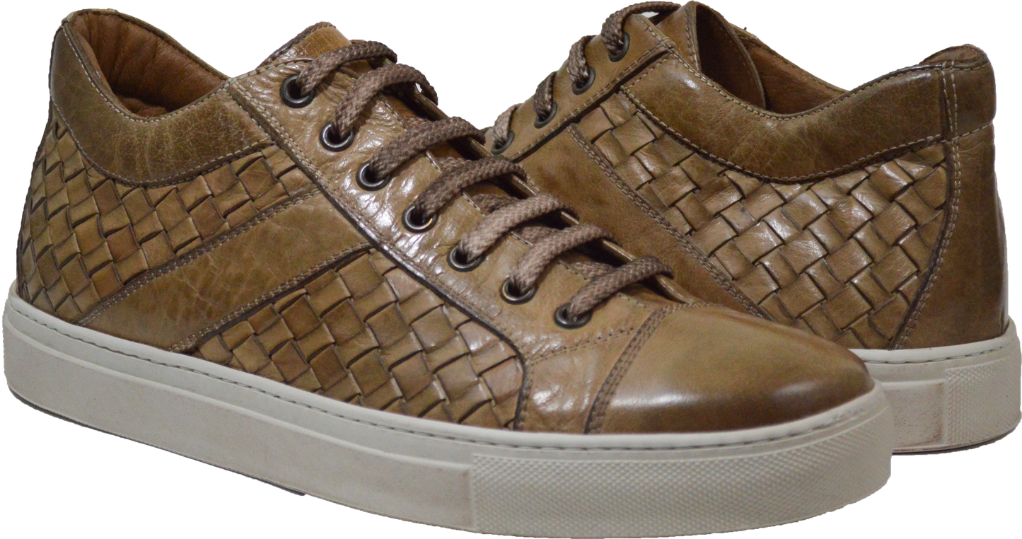 Anka Beige Handwoven Sneaker