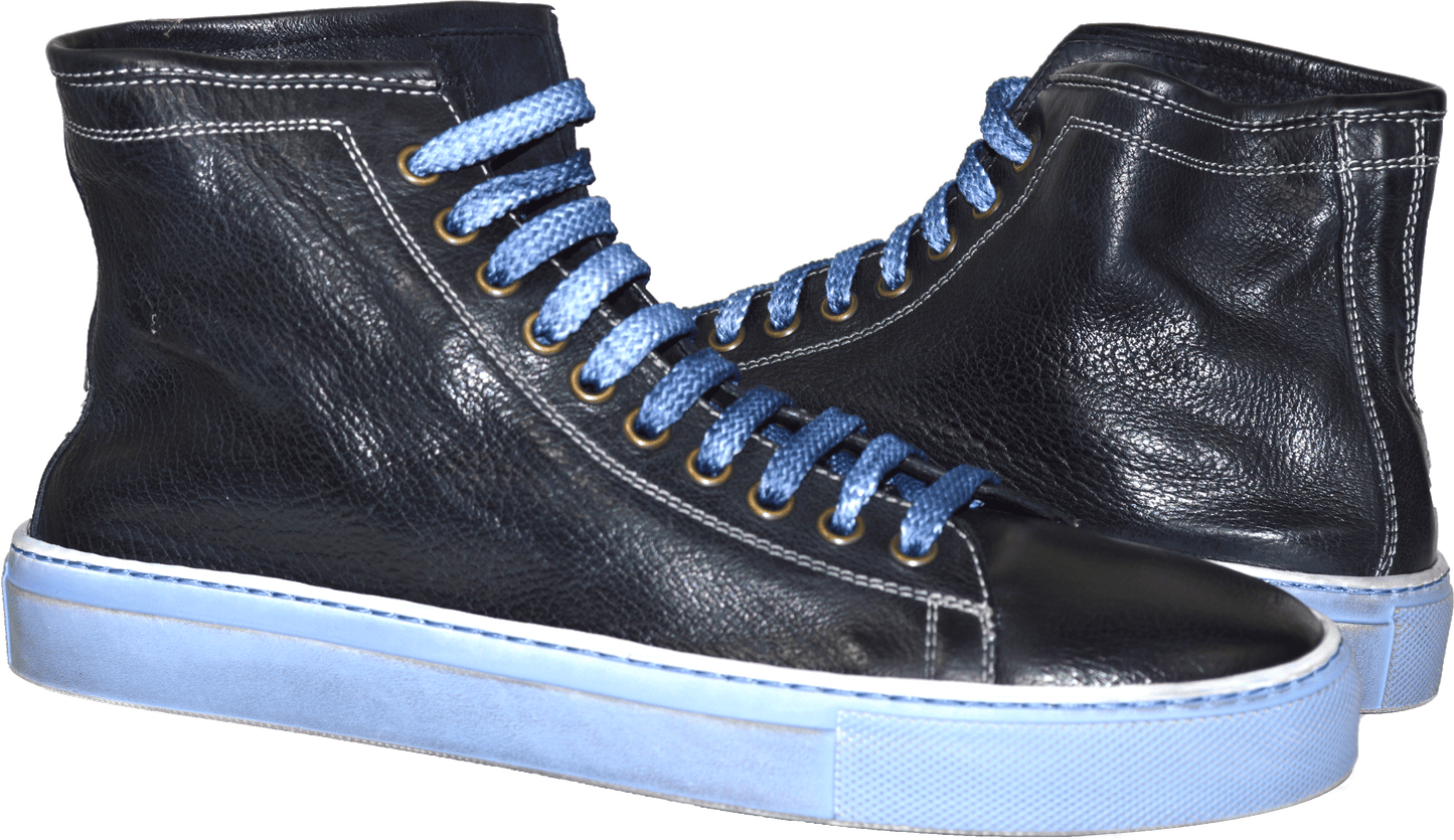 Heidi Navy Blue High Top Sneaker 