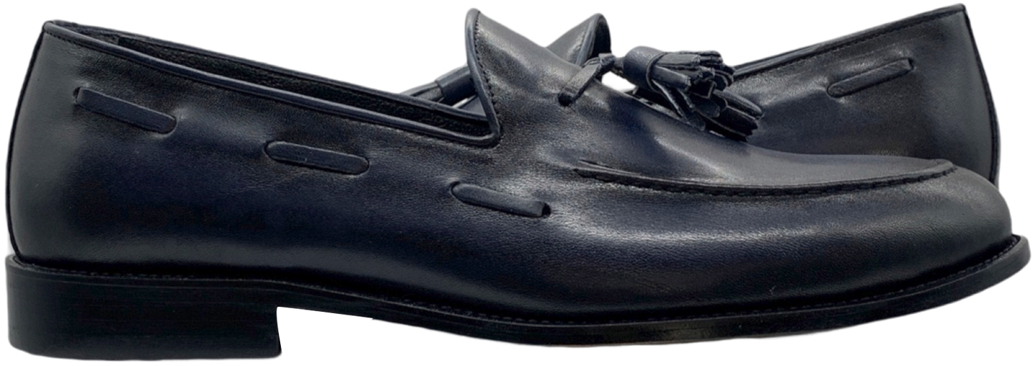 Giovanni Blue Tassel Loafer