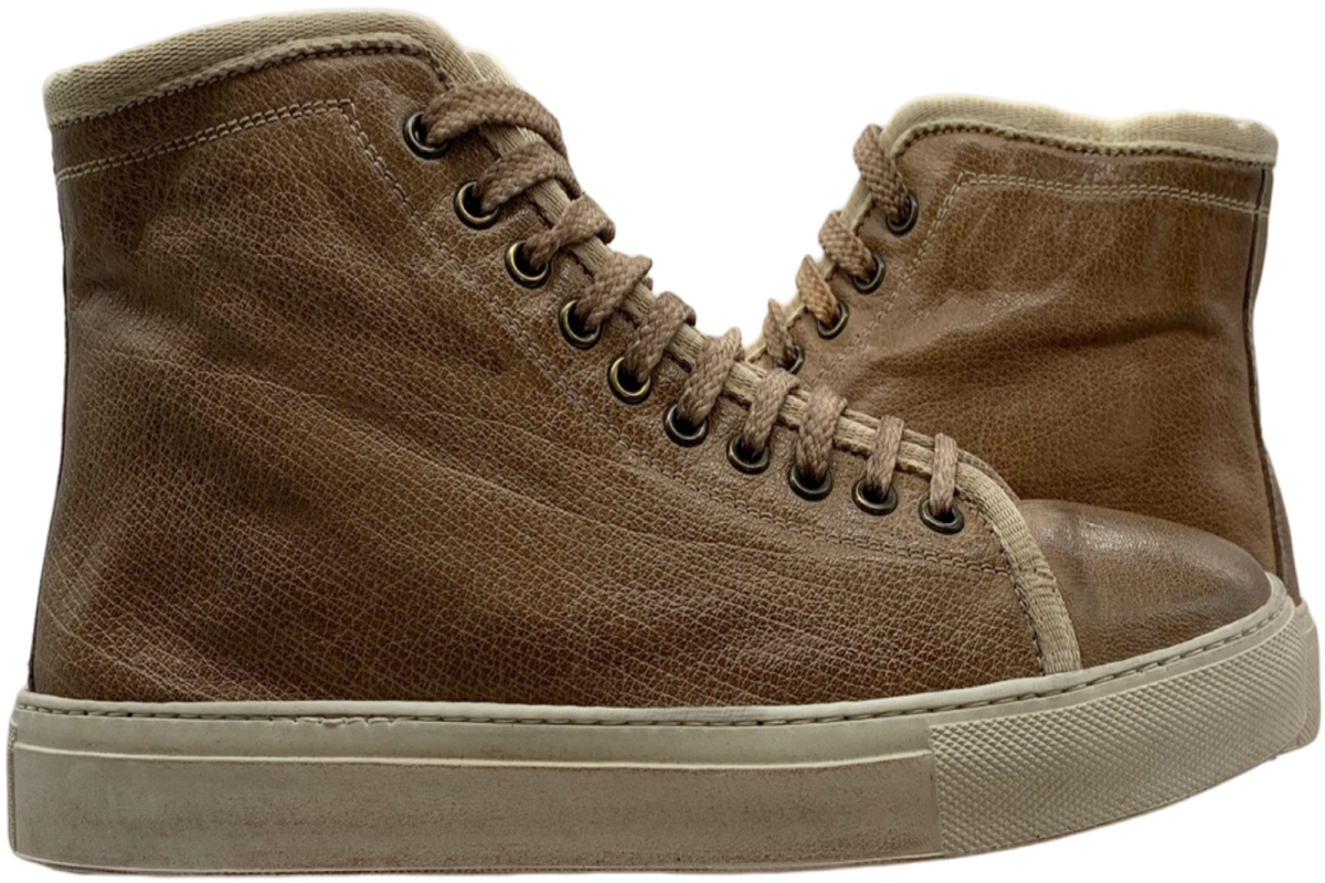 Damien Beige High Top Sneaker