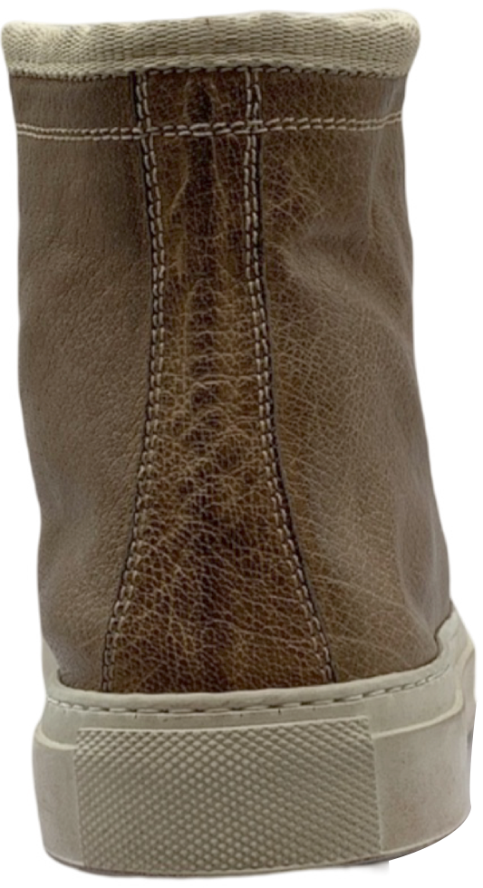 Damien Beige High Top Sneaker