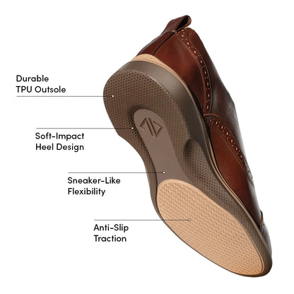 The Cap Toe - Chestnut