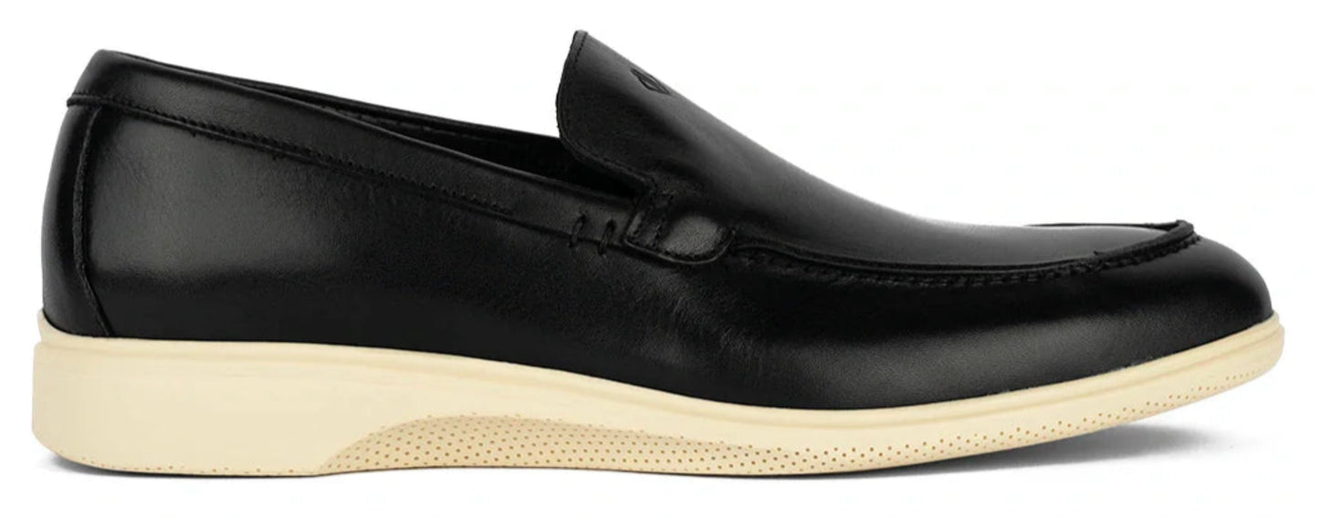 The Loafer - Obsidian & Cream