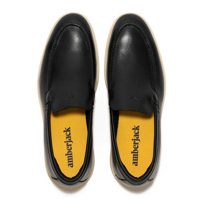 The Loafer - Obsidian & Cream