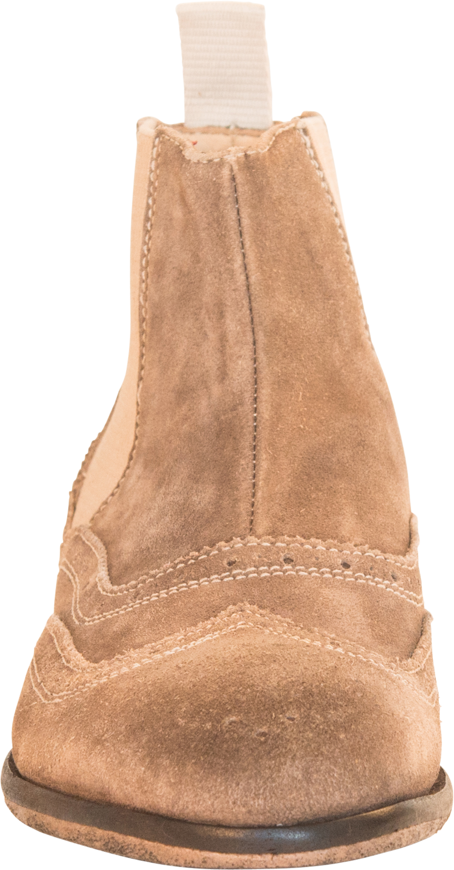 Leila Suede Wing Tip Chelsea Boot