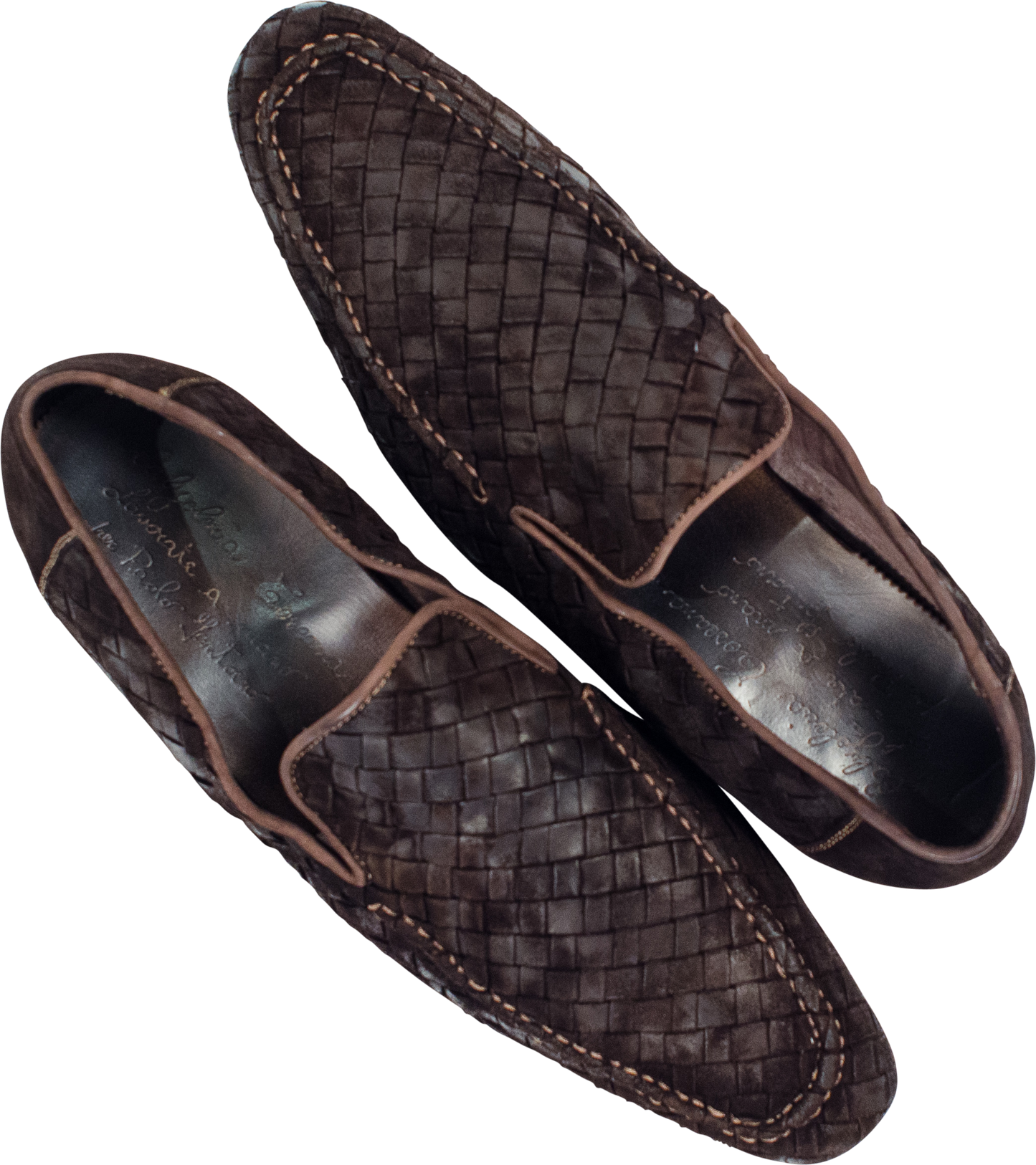 Oli Suede Grey Woven Loafer