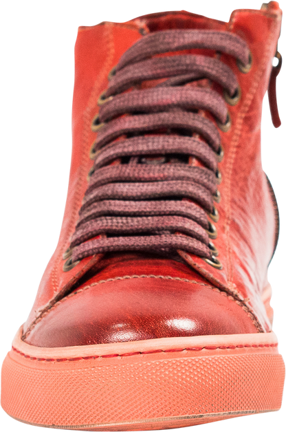 Fiona Red High Top Sneaker