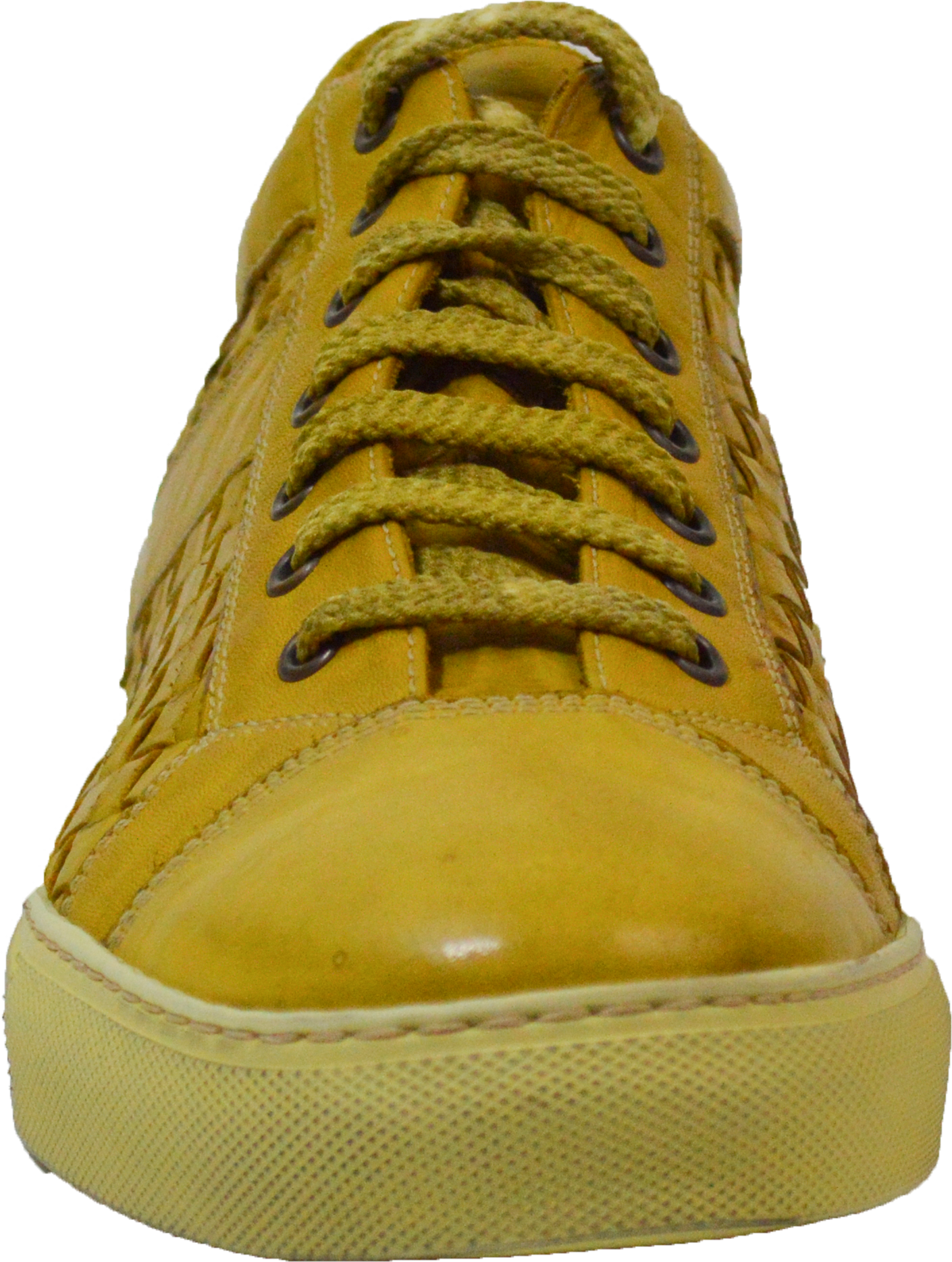 Anka Yellow Handwoven Sneaker