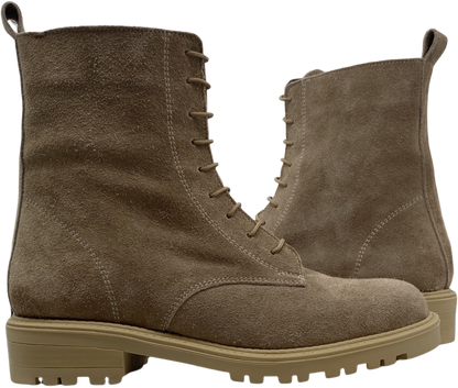 Jane Suede Combat Boot